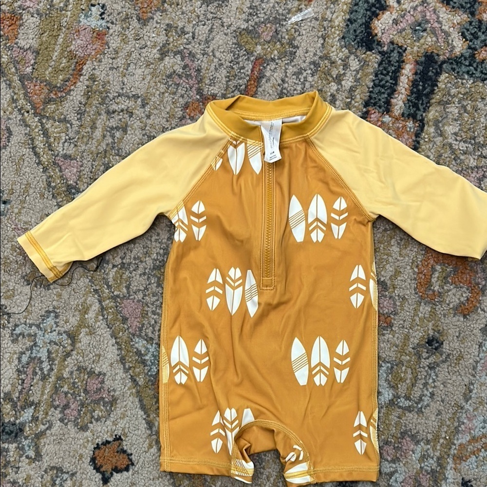 Baby one piece Swimwear Set with Fun Prints - Picture 2 of 7